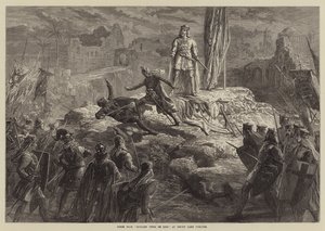 Cena de Richard Coeur de Lion, no Teatro Drury Lane de David Henry Friston
