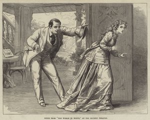 Cena da mulher de branco, no teatro olímpico de David Henry Friston