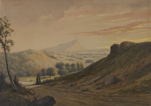 Cenário da Nova Inglaterra, c.1850 (wc no papel)