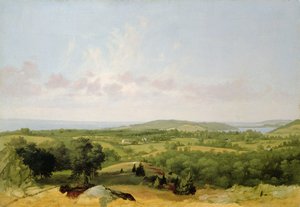 Vista da baía de Narragansett, perto de Warwick, Rhode Island de David Johnson
