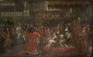 Coroação da rainha Ulrika Eleonora, a Velha (1656-1693) de David Klöcker Ehrenstrahl