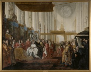 A coroação de Carlos XI de David Klöcker Ehrenstrahl