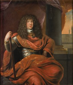 Kristian Albrekt (1641-1694), duque de Holstein-Gottorp, casado com Fredrika Amalia da Dinamarca de David Klöcker Ehrenstrahl