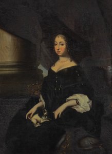 Retrato de Hedvig Eleonora de Holstein-Gottorp (1636-1715), etiqueta QS:Lsv, «Retrato de Hedvig Eleonora"label QS:Len,"Retrato de Hedvig Eleonora de Holstein-Gottorp (1636-1715)" de David Klöcker Ehrenstrahl