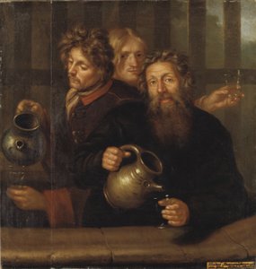 O mestre das termas de Medevi e os seus filhos, 1686 de David Klöcker Ehrenstrahl