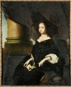 Retrato de Hedvig Eleonora de Holstein-Gottorp 1636-1715, rainha da Suécia, c. 1670
