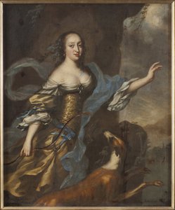 Princesse Anne Dorothee de Holstein Gottorp - Retrato da Princesa Anna Dorothea de Holstein-Gottorp (1640-1713), de Ehrenstrahl, David Kloecker (1629-1698). Óleo sobre tela. Tamanho: 146x122 cm. Museu Nacional de Estocolmo de David Klöcker Ehrenstrahl