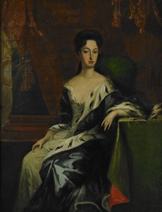 Retrato da Princesa Hedvig Sofia da Suécia, Duquesa de Holstein-Gottorp 1681-1708, Final do séc. de David Krafft von