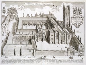 Magdalen College, Oxford, em Oxford ilustrar&39;, publicado 1675