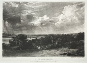 Vários assuntos da paisagem, característica do cenário inglês ... A Summerland, 1831. de David Lucas