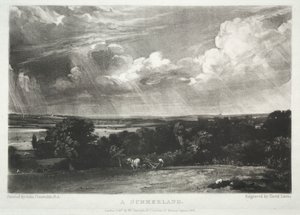 Vários assuntos de paisagem, característicos do cenário inglês de quadros pintados por John Constable, R.A.: A Summerland de David Lucas