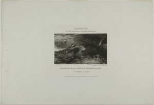 Vinheta da paisagem inglesa de Mr. Constable. Hampstead Heath Middlesex. Ut Umbra sic Vita de David Lucas
