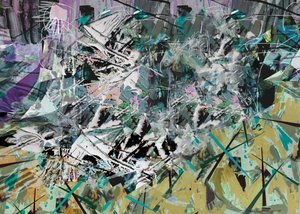 Tanglewood, 2017, Meios Mistos sobre Painel de Madeira. de David McConochie