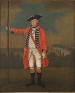 Retrato de um oficial da infantaria britânica, c.1740-50