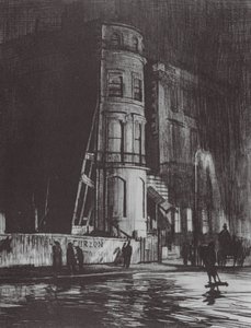 Londres: Piccadilly-Night, The Savile Club (litografia a cores)
