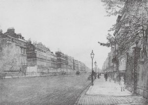 Londres: Portland Place (litografia a cores)