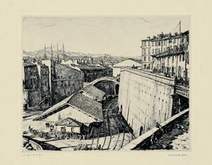 Armazéns ferroviários, Marselha de David Muirhead Bone