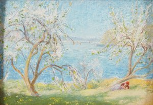 Spring Sunshine (óleo a bordo) de David Murray