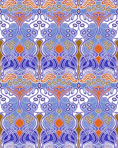 Beauclair Blue Orange, 2018 (técnica mista digital)
