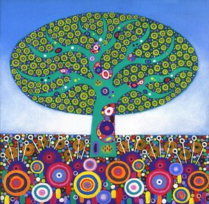 Lime Tree Too, 2015 (acrílico sobre tela) de David Newton
