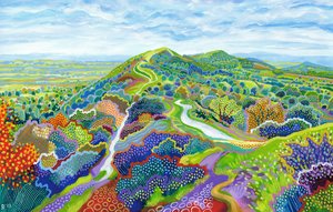 Malvern Perseverance Hill, 2023 (acrílico sobre papel)