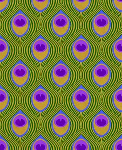 Peacock Yellow, 2019 (técnica mista digital) de David Newton
