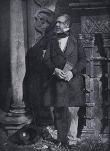 O pintor David Roberts, RSA (foto a p/b) de David Octavius (after) Hill
