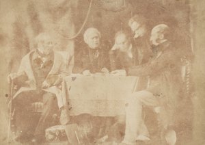 Sir David Brewster, Earle Monteith, Dr. Welsh & Dois Outros, 1843-47. Criadores: David Octavius Hill, Robert Adamson, Hill & Adamson. de Hill and Adamson
