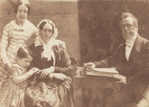 Rev Ebenezer Miller e família, 1843-1847. Criadores: David Octavius Hill, Robert Adamson.