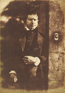 David Octavius Hill no portão da Rock House, Edimburgo, 1843-1847 (foto) de David Octavius Hill