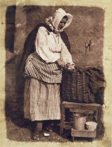 Oyster Woman, 1843-47 (impressão em papel salgado do negativo do calotipo) (ver também 224278, 224280)