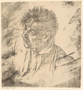 Retrato de um homem Cabeça de um homem, perfil