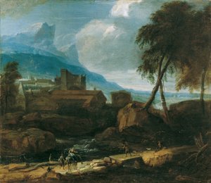 Paisagem ideal de David Richter d. Ä.