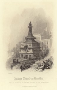 Templo antigo em Kunkhul de David Roberts