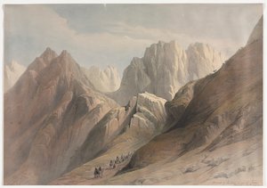Ascensão da Cordilheira Inferior do Sinai de David Roberts