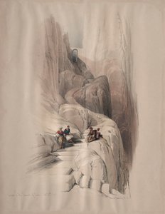 Subida à Cimeira do Sinai, 1839. de David Roberts