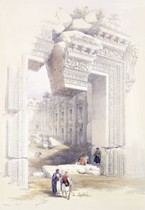 Baalbec, 7 de maio de 1839, c.1842-1849 de David Roberts