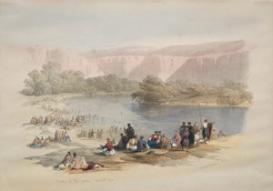 Bancos do Jordão, 1839. de David Roberts