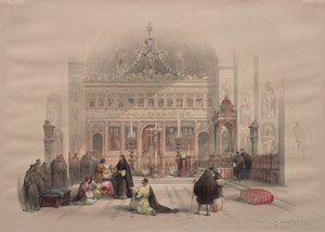 Capela do Convento de São Saba, 1839. de David Roberts