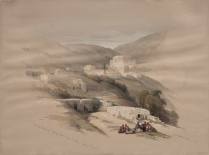 Igreja cristã de São Jorge em Ludd, antiga Lydda, 1839. de David Roberts