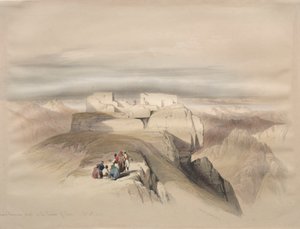 Capelas cristãs e maometanos no cume do Sinai de David Roberts