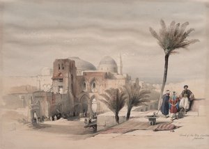 Igreja do Santo Sepulcro, Jerusalém, 1839. de David Roberts