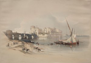 Cidadela de Sidon, 1839. de David Roberts