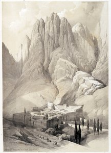 Convento de Santa Catarina, desenho feito 19/02/1839 em "The Holy Land", Londres 1849. de David Roberts