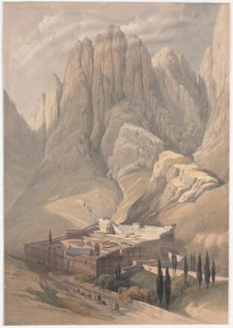 Convento de Santa Catarina com o Monte Horeb de David Roberts