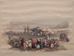 Acampamento dos Peregrinos, Jericó de David Roberts