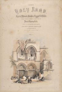 Entrada do Santo Sepulcro, Jerusalém de David Roberts