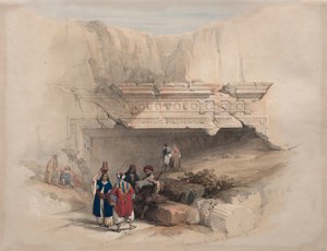 Entrada para os túmulos dos reis, Jerusalém de David Roberts