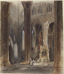 Interior da Catedral de Amiens de David Roberts