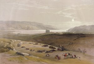Jericó, 3 de abril de 1839, do Volume II da "Terra Santa", gravado por Louis Haghe (1806-1885), publicado em Londres, 1842 de David Roberts